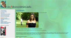 Desktop Screenshot of liefdesverdriet.info